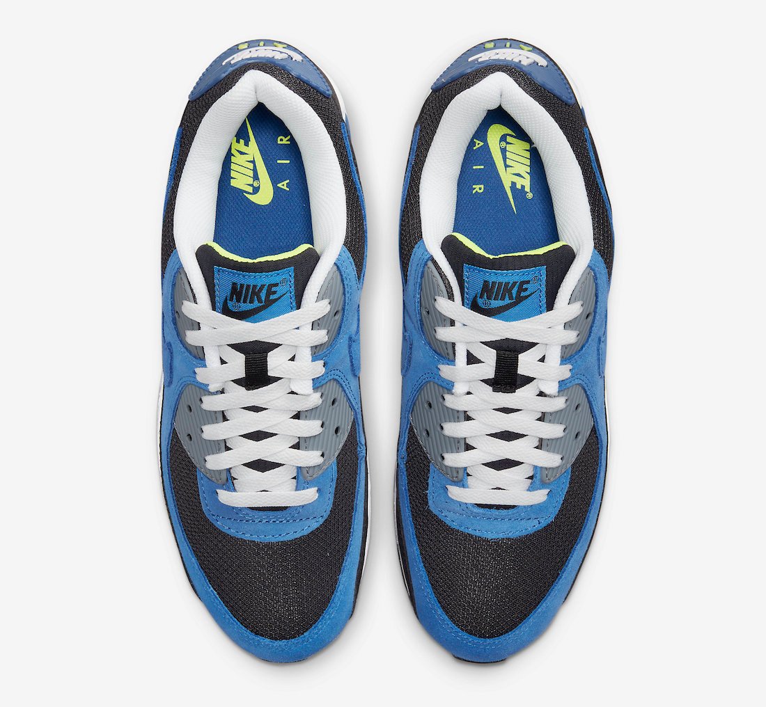 Nike Air Max 90 Black Blue Volt DM0029-001 Release Date Info