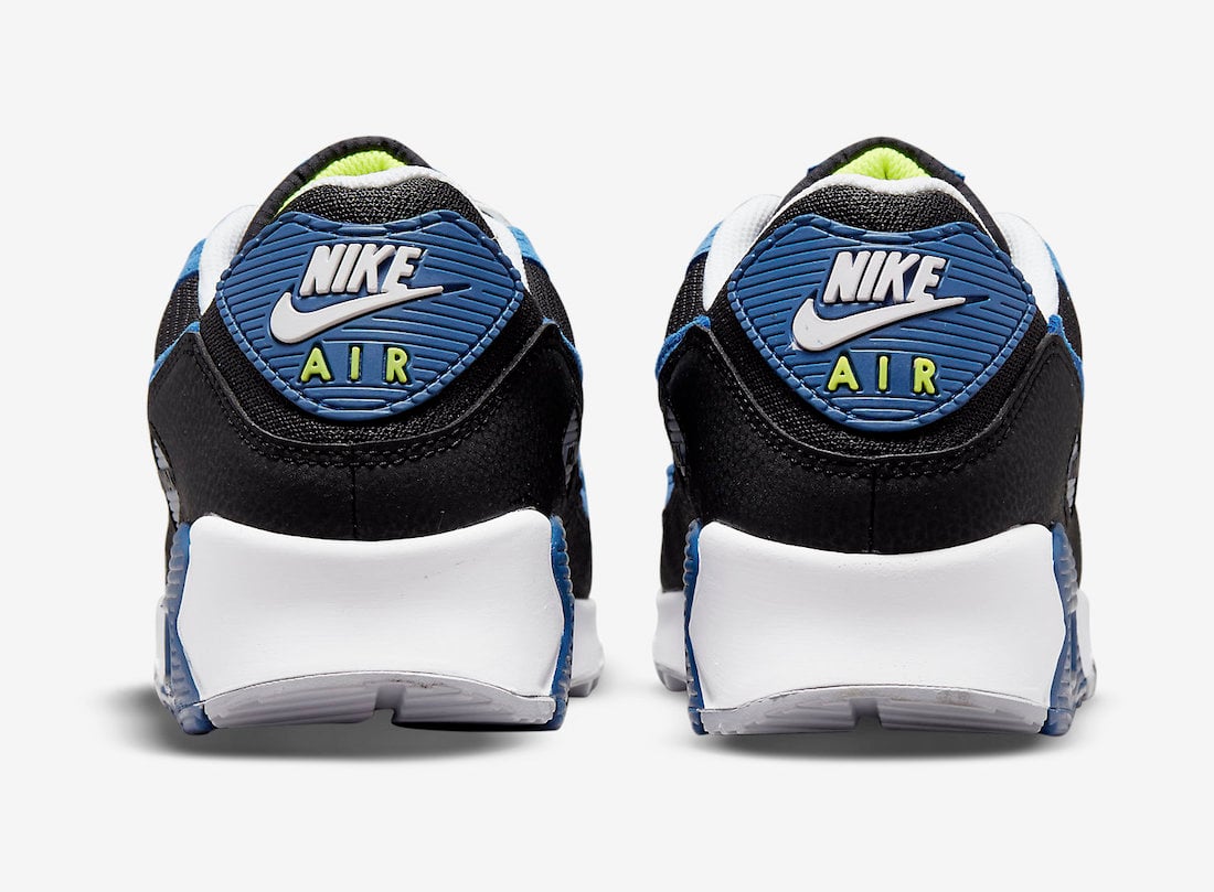 Nike Air Max 90 Black Blue Volt DM0029-001 Release Date Info
