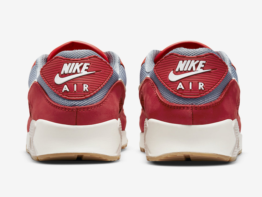 Nike Air Max 90 Gym Red Pale Ivory Habanero Red DH4621-600 Release Date Info