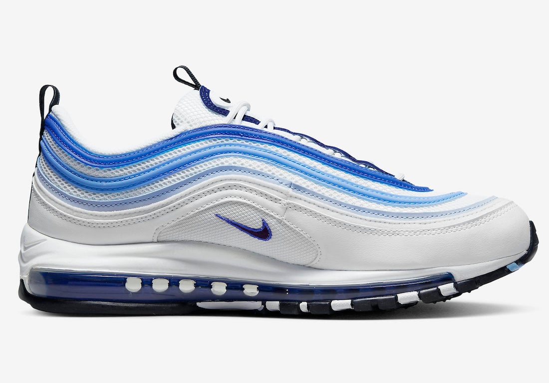 nike running shoe red white and blue apparel 97 Blueberry DO8900-100 Release Date Info