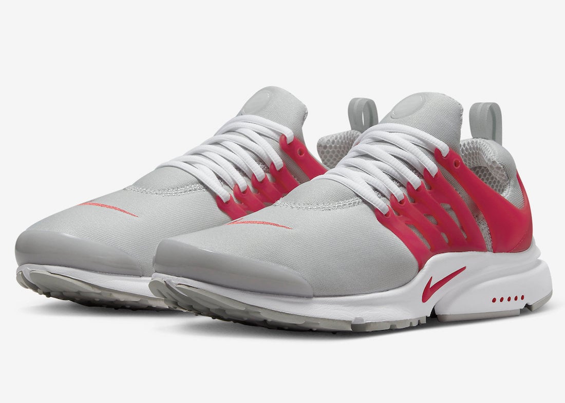 nike presto red and grey