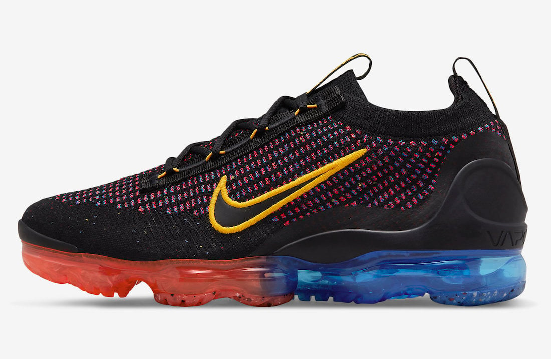 nike air vapormax 2021 black red blue yellow dv2118 001 release date info 1