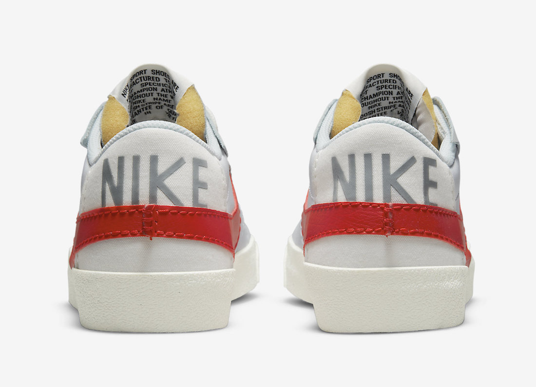 Nike Blazer Low Jumbo Grey Red DQ8769-100 Release Date Info