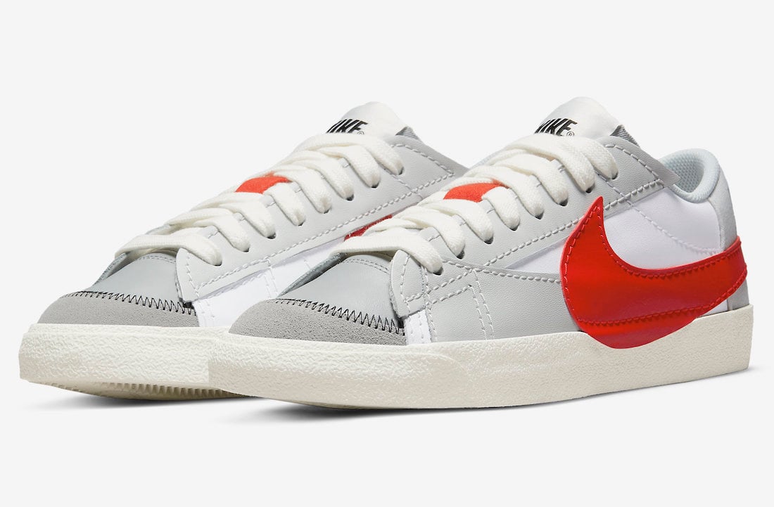 Nike Blazer Low Jumbo in Grey and Red