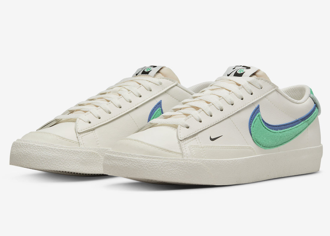 Nike Blazer Low Releasing with Green and Royal Swooshes