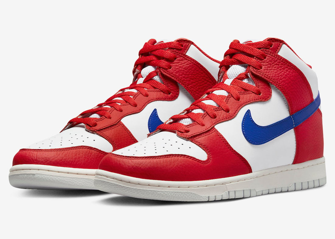 Nike Dunk High USA Red White Blue DX2661-100 Release Date Info