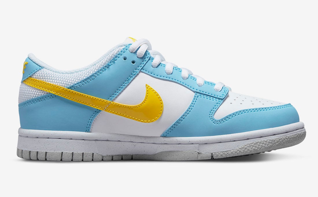 Nike Dunk Low Next Nature White Blue Yellow DX3382-400 Release Date Info