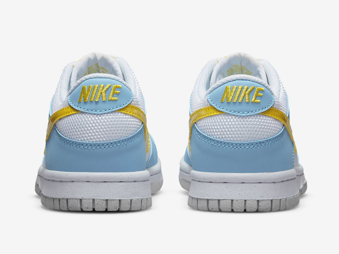 Nike Dunk yellow and white dunks Low Next Nature White Blue Yellow DX3382-400 Release