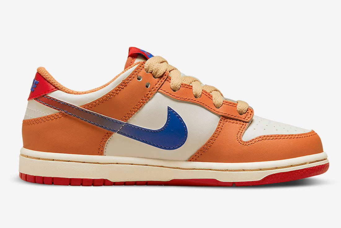 Nike Dunk Low Orange Blue Kids DH9756-101 Release Date Info