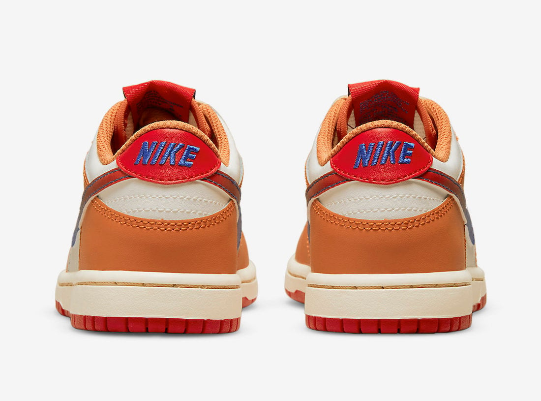 Nike Dunk Low Orange Blue Kids DH9756-101 Release Date Info