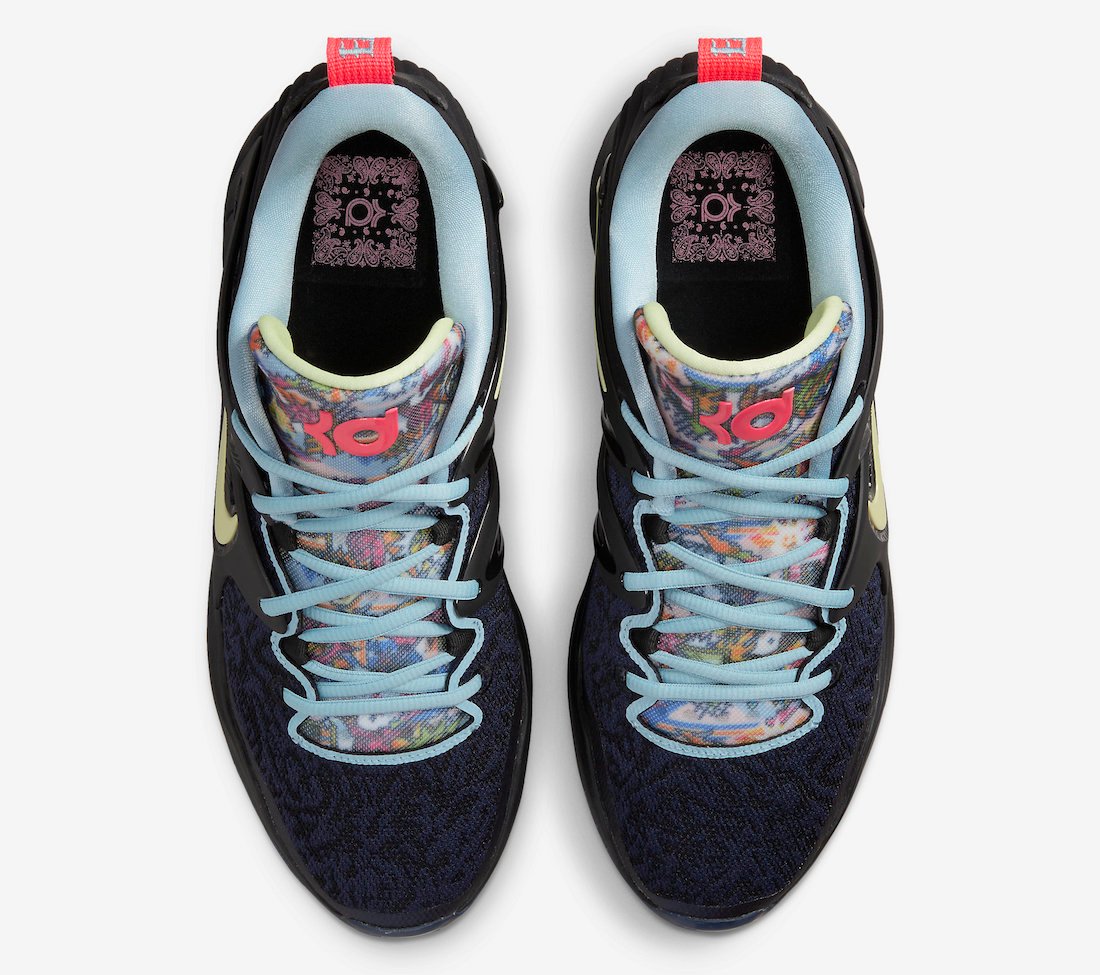 Nike KD 15 Black Boarder Blue Sanddrift Aura DC1975-001 Release Date Info