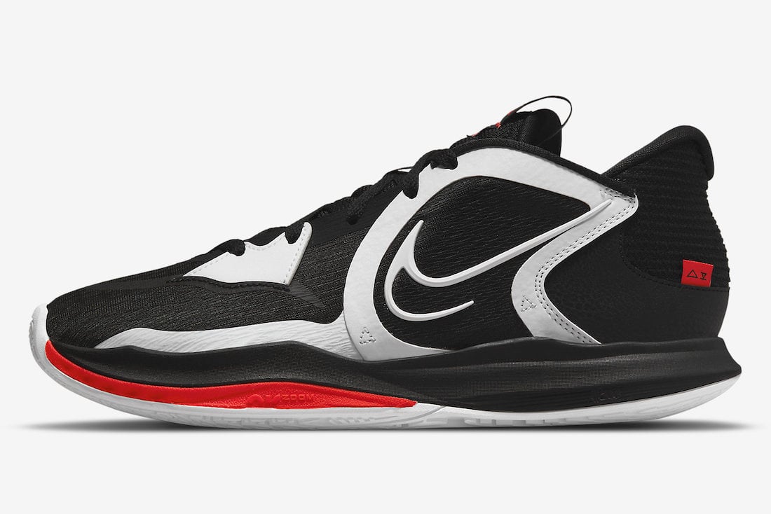 Nike Kyrie Low 5 Black White Chile Red DJ6012-001 Release Date Info
