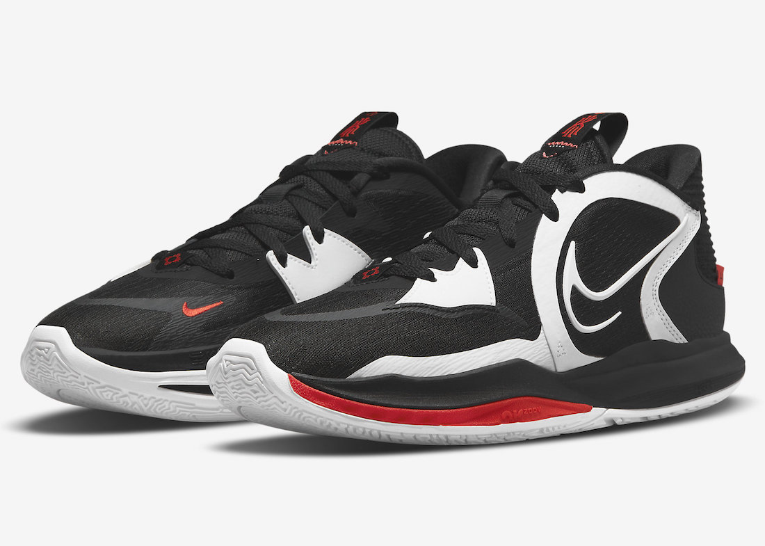 Nike Kyrie Low 5 Black White Chile Red DJ6012-001 Release Date Info