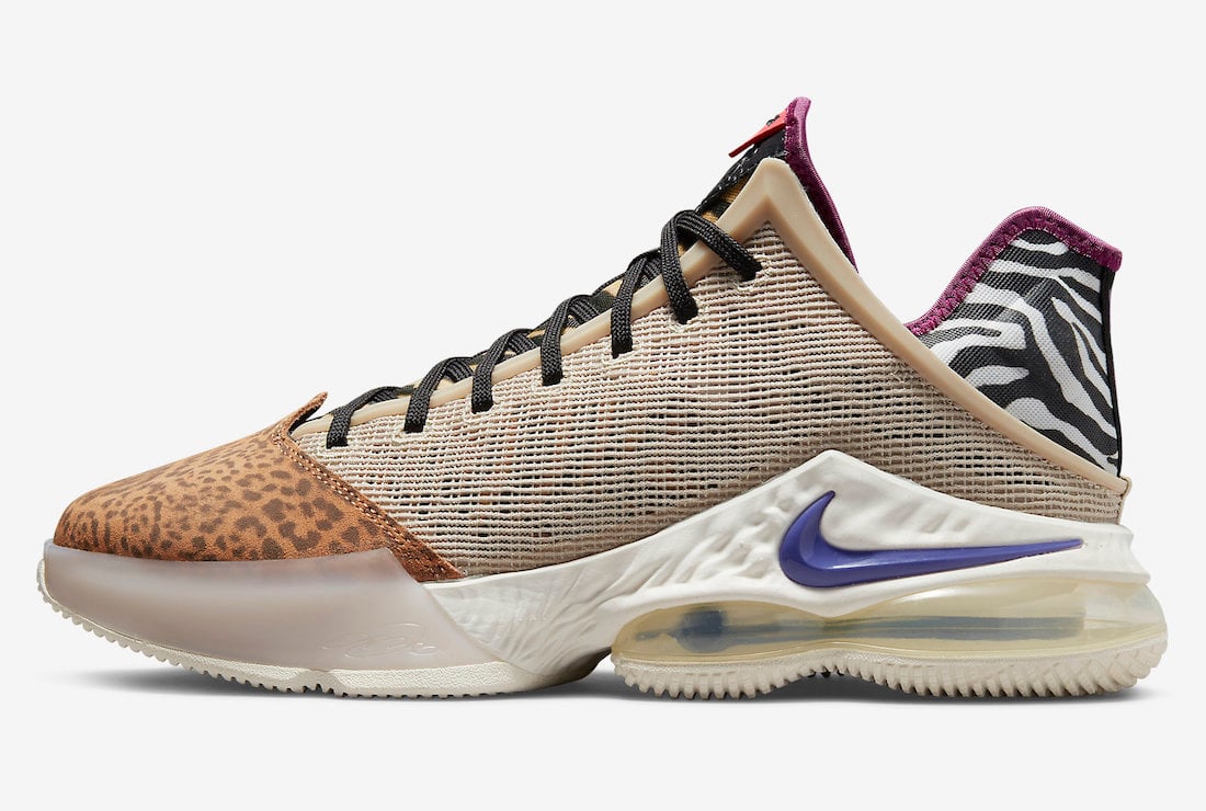 Nike LeBron 19 Low Safari DM1058-200 Release Date Info