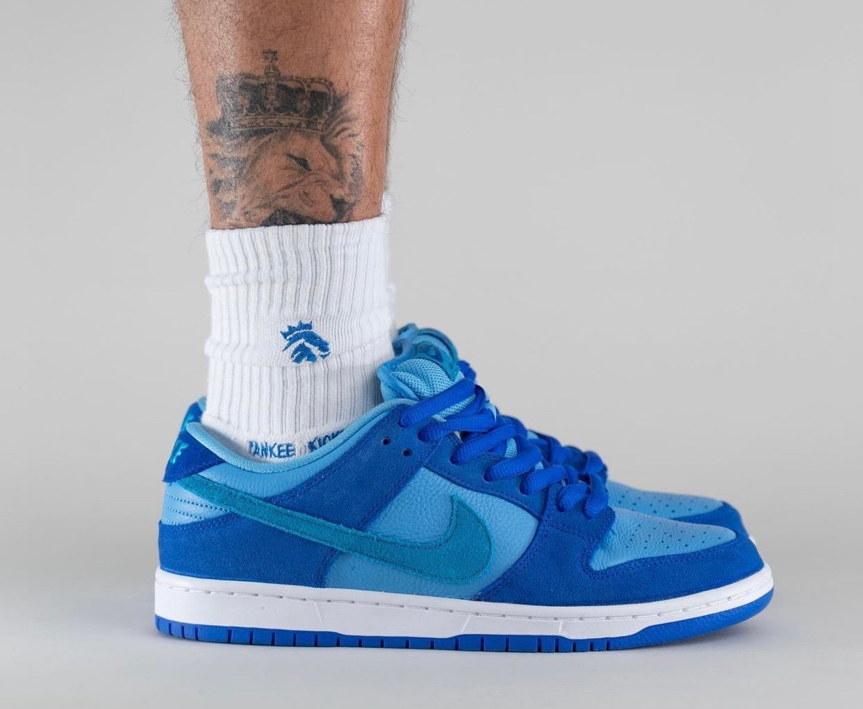 Nike SB Dunk Low Blue Raspberry DM0807-400 On-Feet