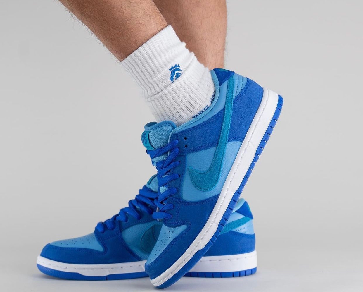 Nike SB Dunk Low Blue Raspberry DM0807-400 On-Feet