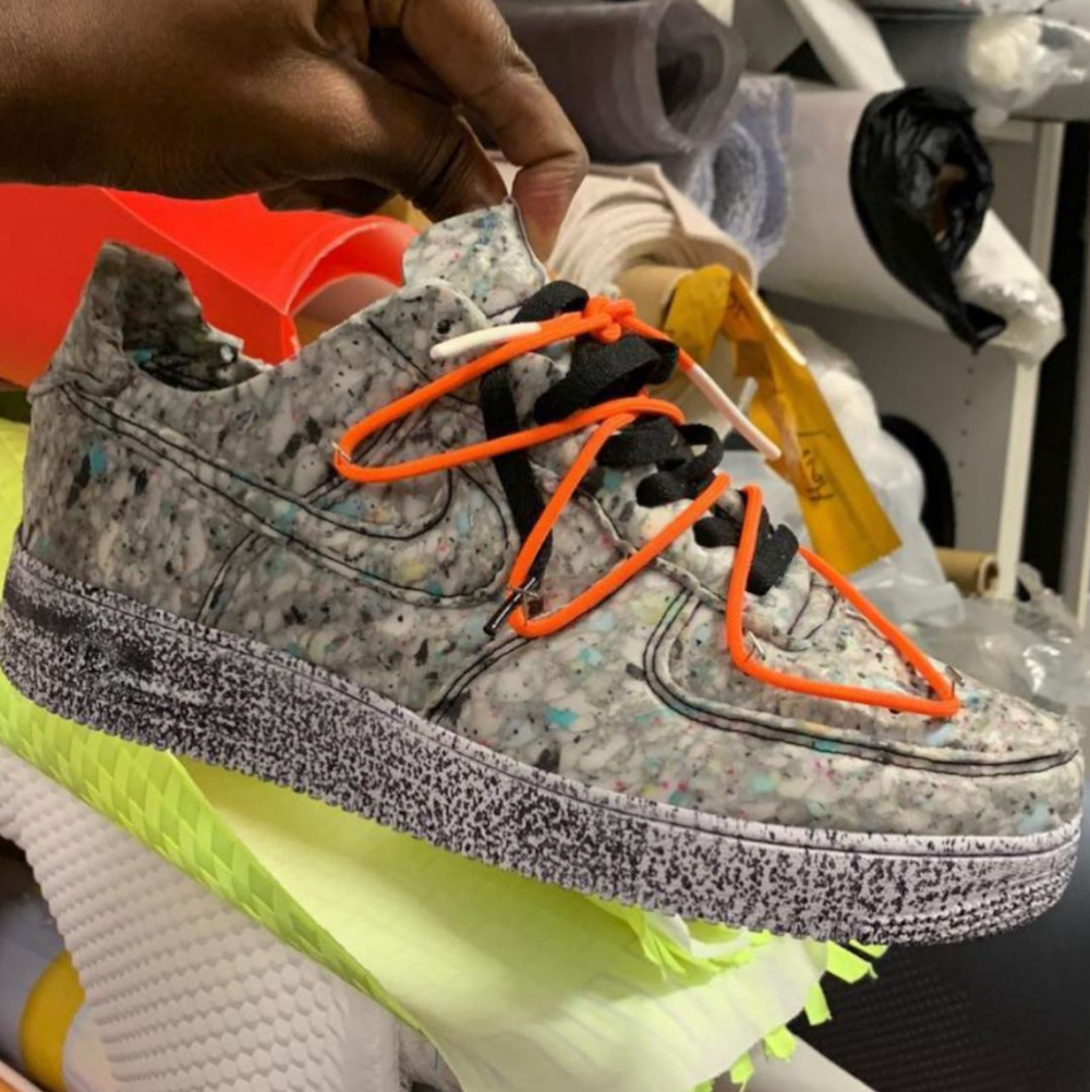 Off-White Nike Air Force 1 Low Recycled Grind Sample