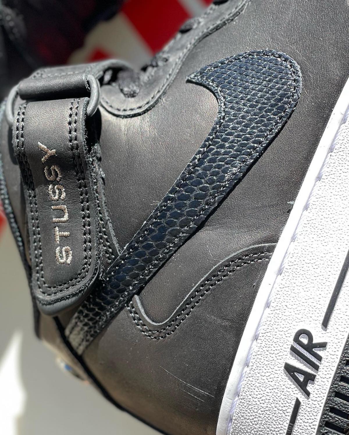 Stussy Nike Air Force 1 Mid Black White DJ7840-001 Release Details