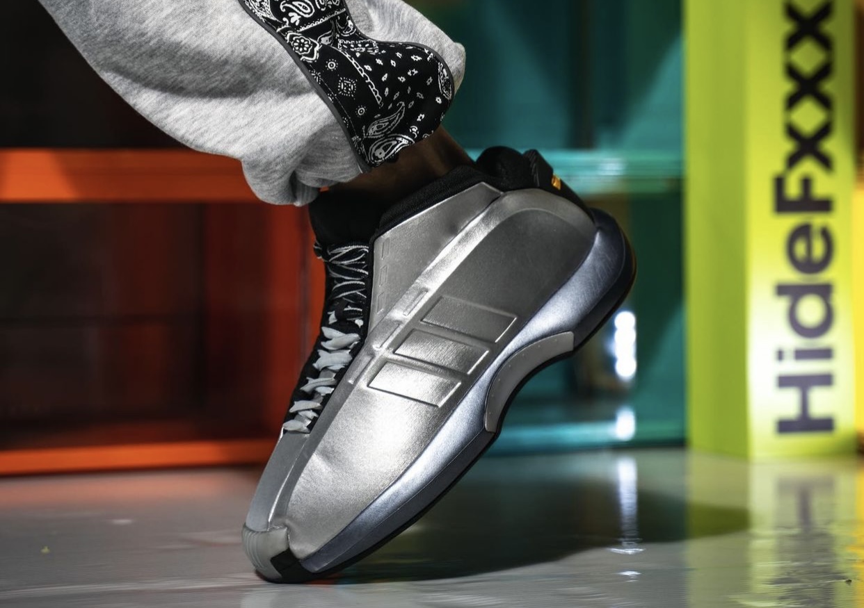 adidas Crazy 1 Metallic Silver OG 2022 On-Feet