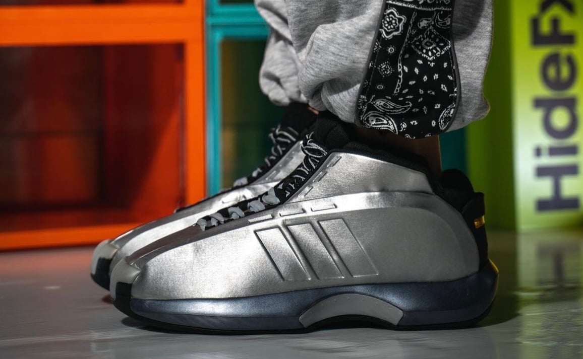 Detailed Look at the 2022 adidas Crazy 1 OG ‘Metallic Silver’ Retro ...