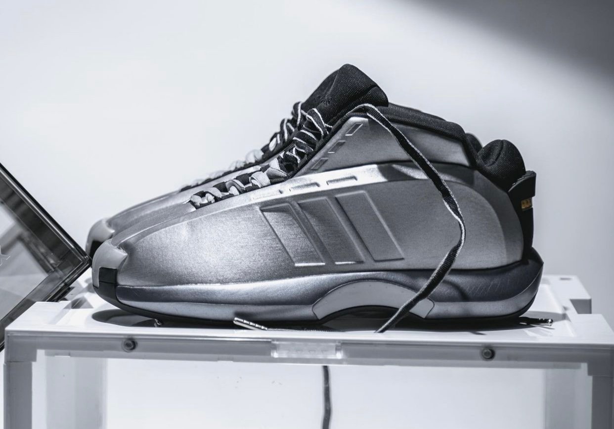 Detailed Look at the 2022 adidas Crazy 1 OG ‘Metallic Silver’ Retro