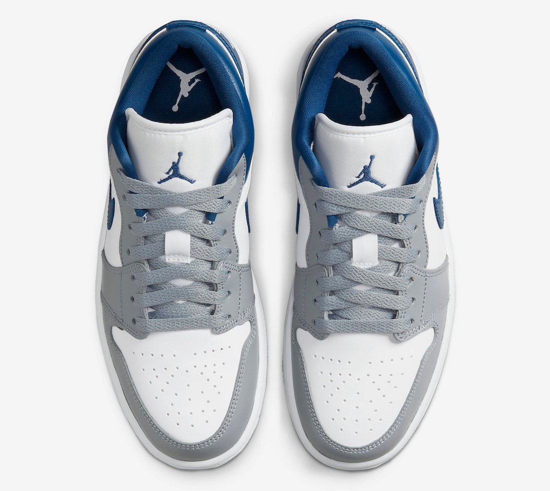 Air Jordan 1 Low White Grey Blue DC0774-042 Release Date Info