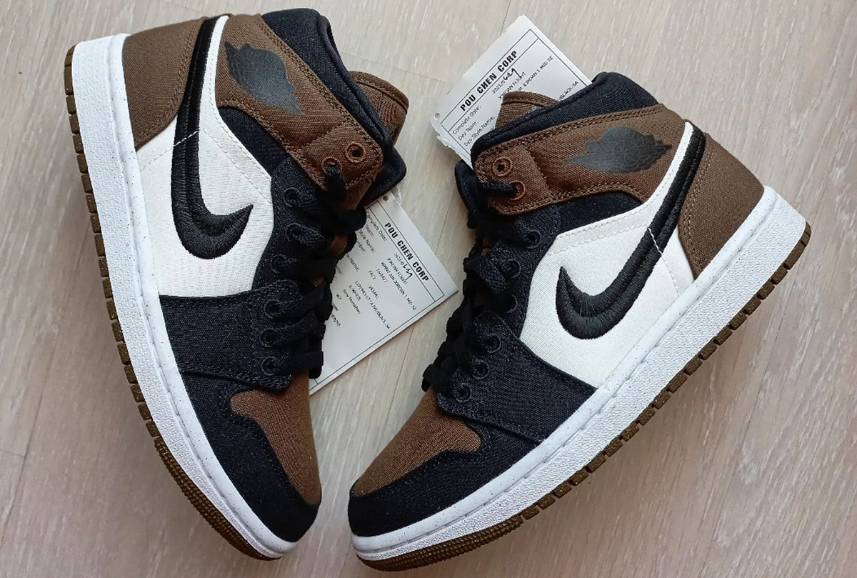 First Look: Air Jordan 1 Mid ‘Mocha Toe’