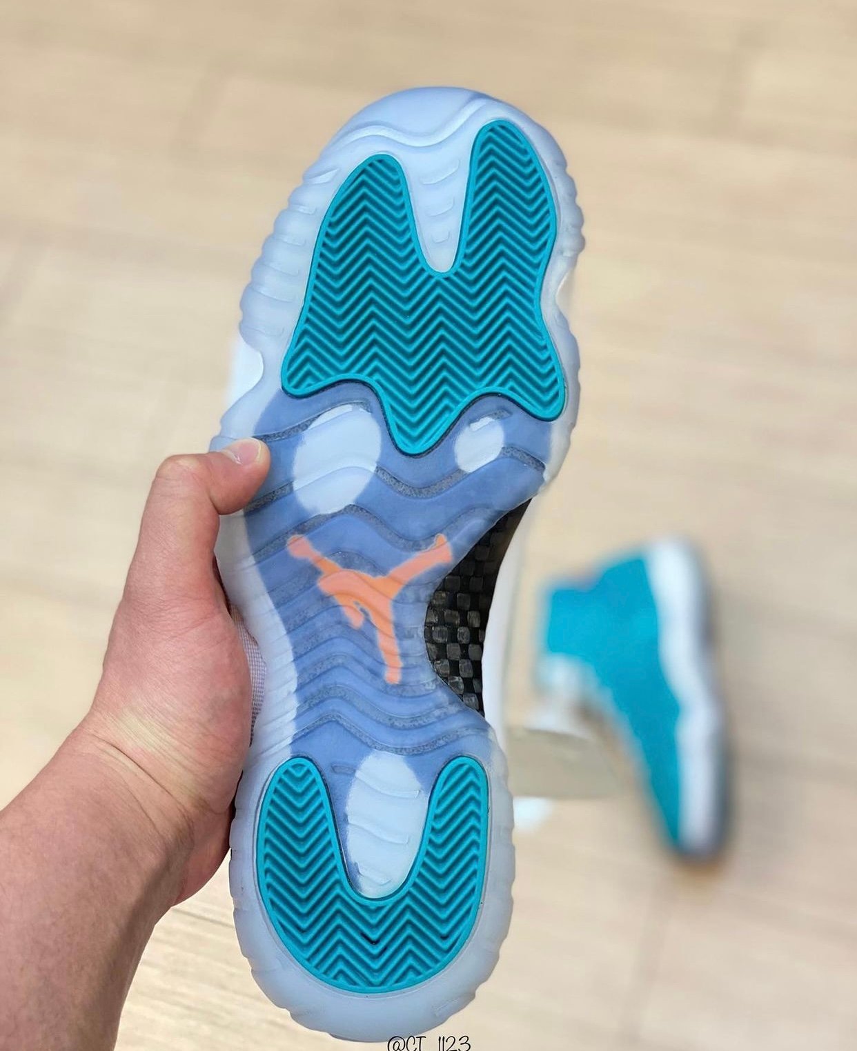 Air Jordan 11 Miami Dolphins Sample