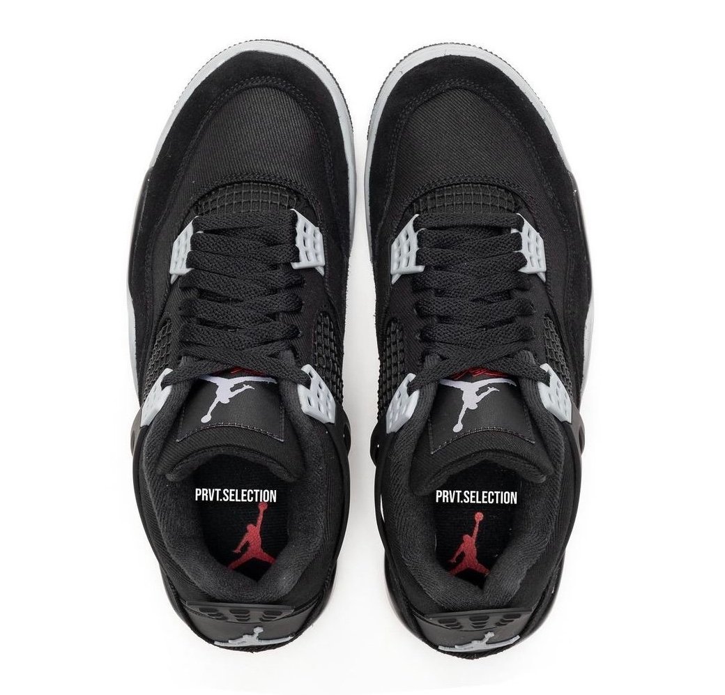 Air Jordan 4 Black Canvas DH7138-006 Release