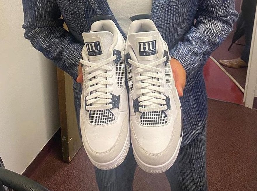 Anthony Anderson Air Jordan 4 Howard University PE SneakerFiles