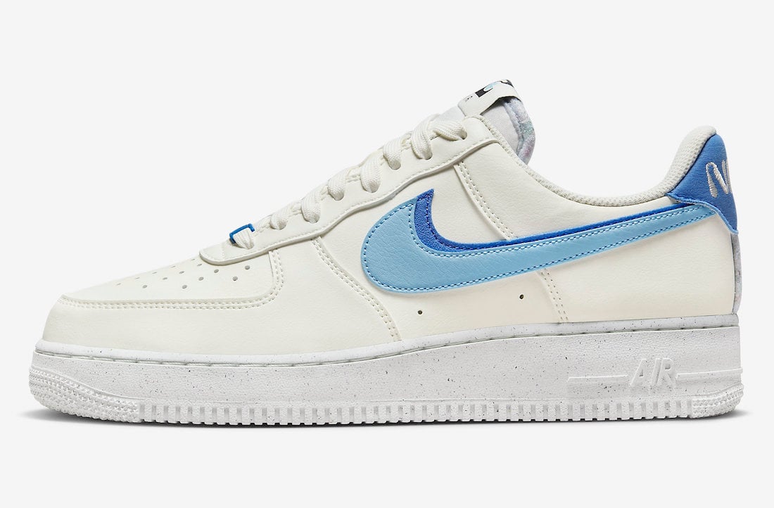 Nike Air Force 1 Low 82 Sail Blue Chill Medium Blue Black DO9786-100 Release Date Info