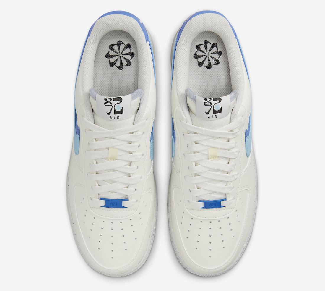 Nike Air Force 1 Low 82 Sail Blue Chill Medium Blue Black DO9786-100 Release Date Info