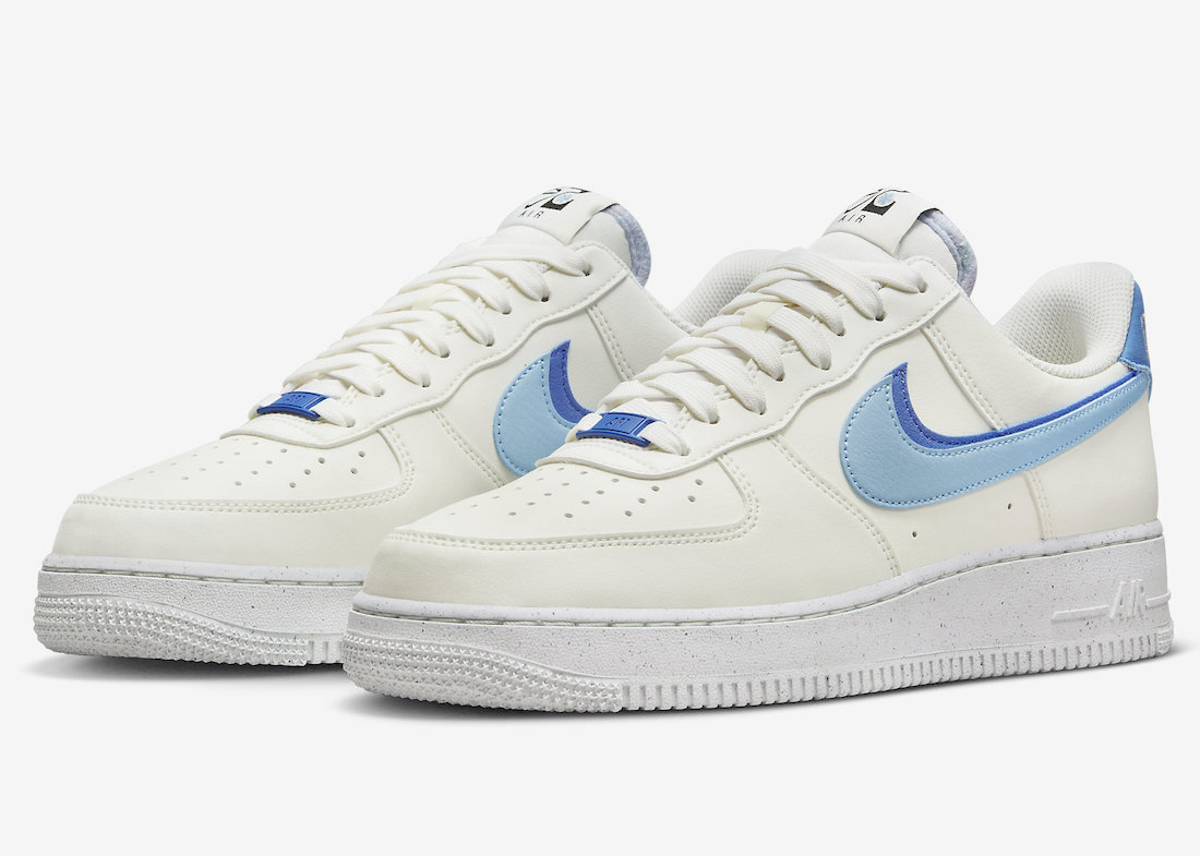 Nike Air Force 1 Low 82 Sail Blue Chill Medium Blue Black DO9786-100 Release Date Info