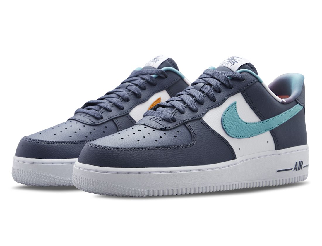 Nike Air Force 1 Low EMB Thunder Blue Washed Teal DM0109-400 Release Date Info