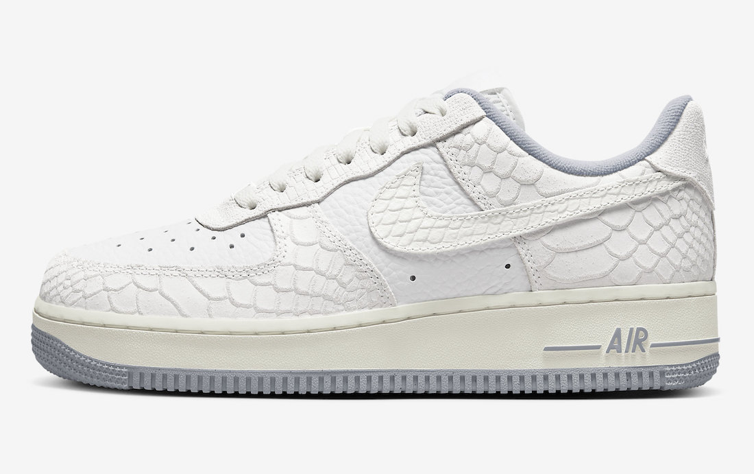 Nike Air Force 1 Low White Python Snake DX2678-100 Release Date Info
