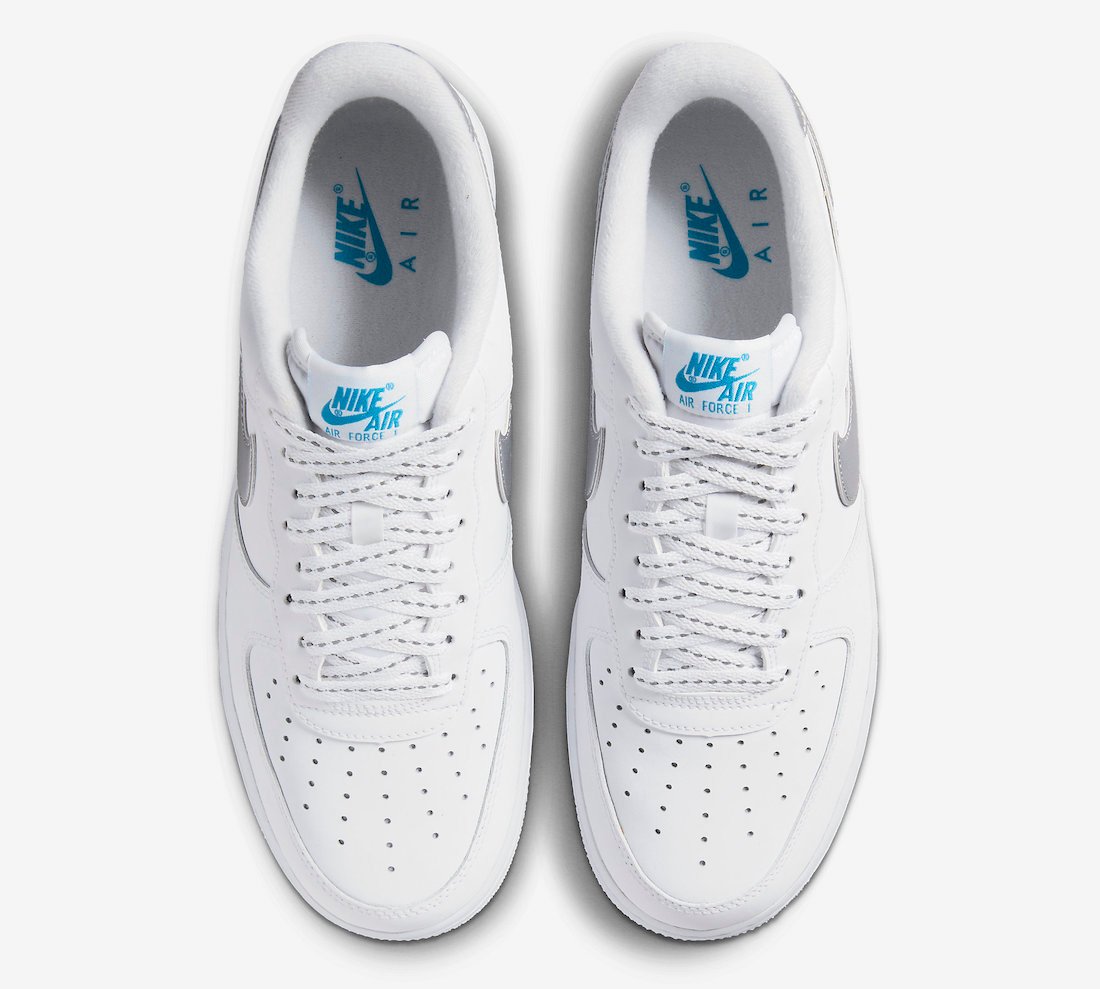 Nike Air Force 1 Low White Silver Blue DR0142-100 Release Date Info