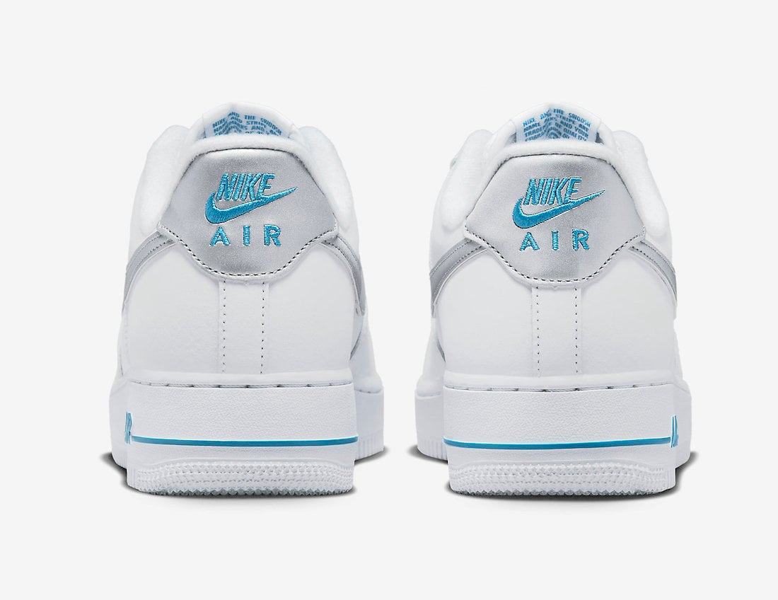 Nike Air Force 1 Low White Silver Blue DR0142-100 Release Date Info