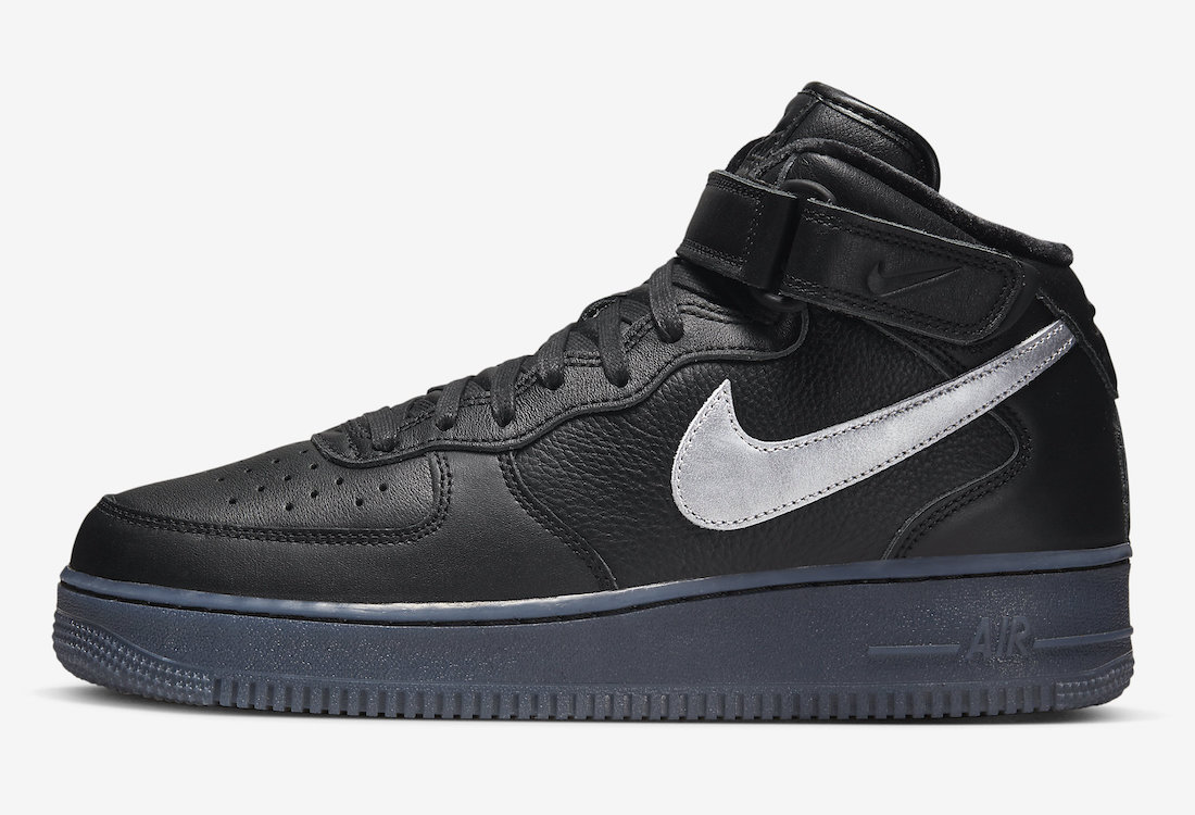 Nike Air Force 1 Mid Black Metallic DX3061-001 Release Date Info