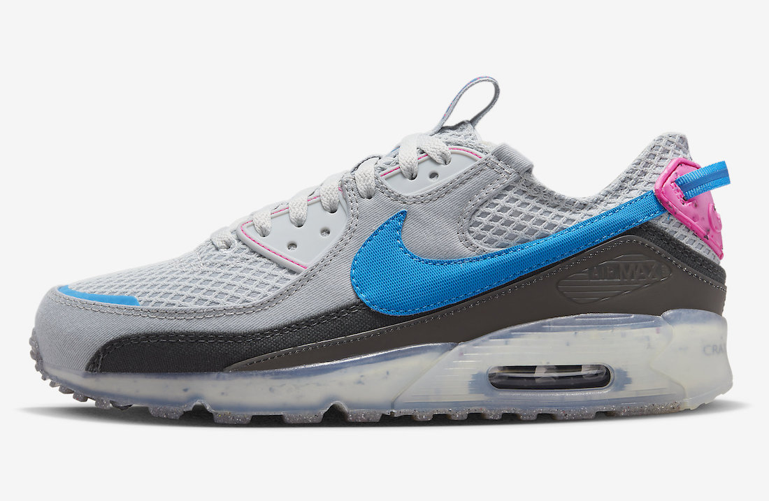 Nike Air Max 90 Terrascape Grey Blue Pink DM0033-004 Release Date Info