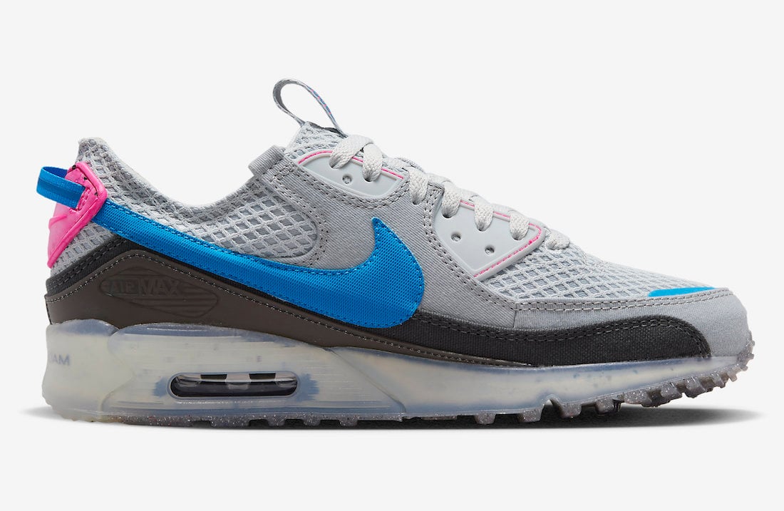 Nike Air Max 90 Terrascape Grey Blue Pink DM0033-004 Release Date Info