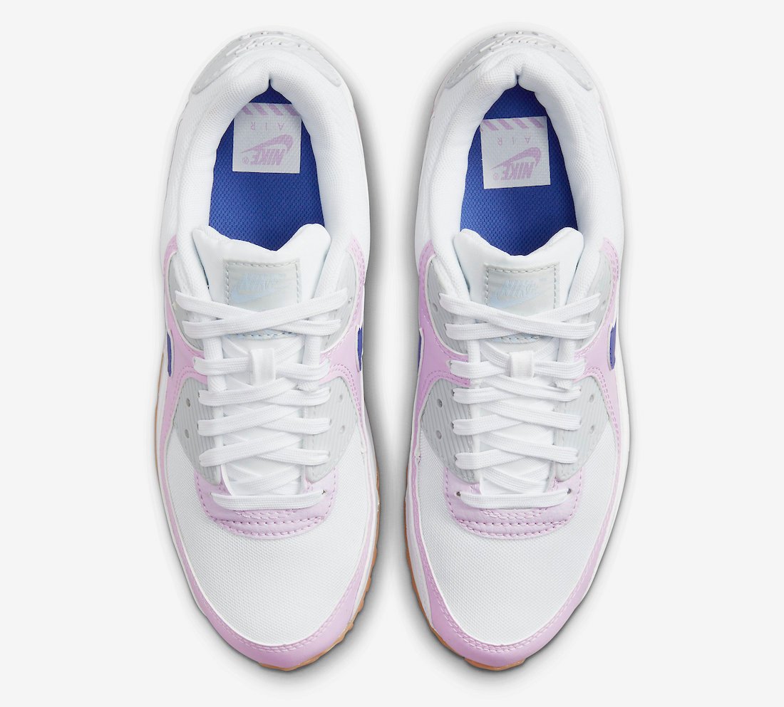 Nike Air Max 90 White Pink Blue DX3316-100 Release Date Info