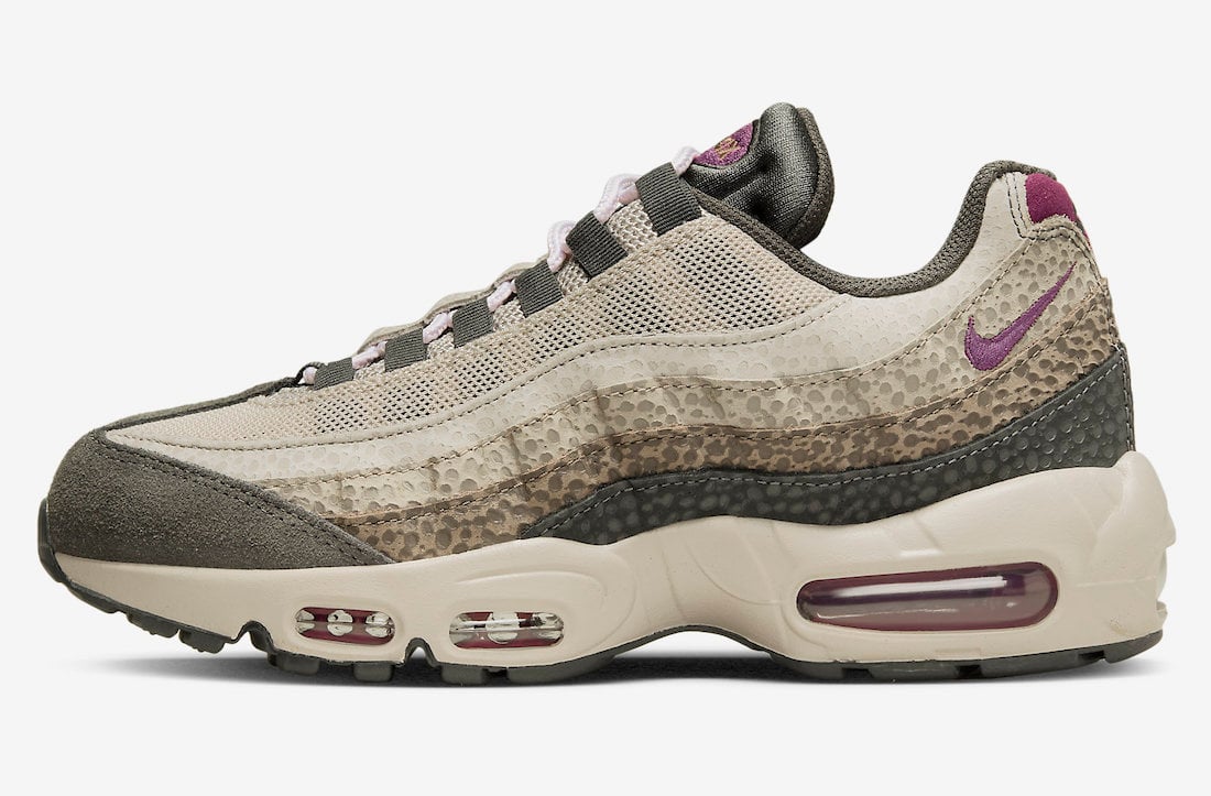 Nike Air Max 95 Safari Anthracite Viotech Ironstone Moonfossil DX2955-001 Release Date Info