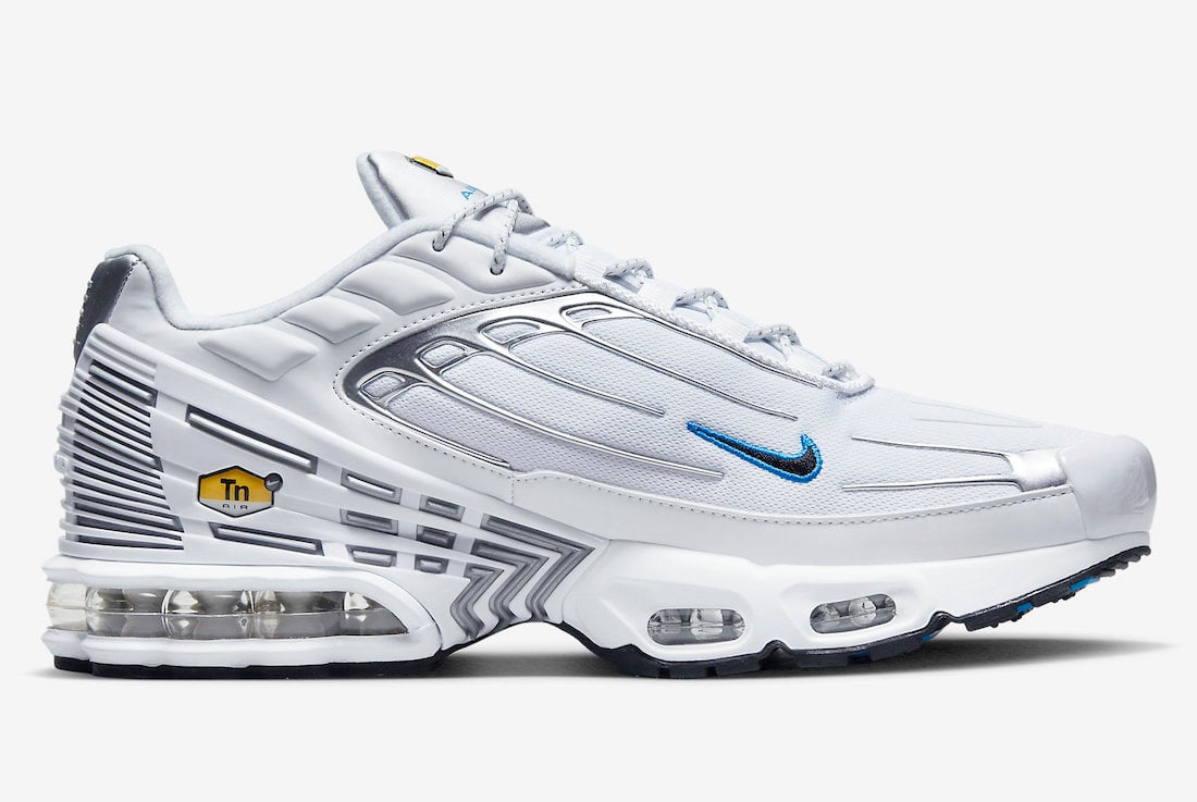 Nike Air Max Plus 3 White Silver Blue DR0140-100 Release Date Info