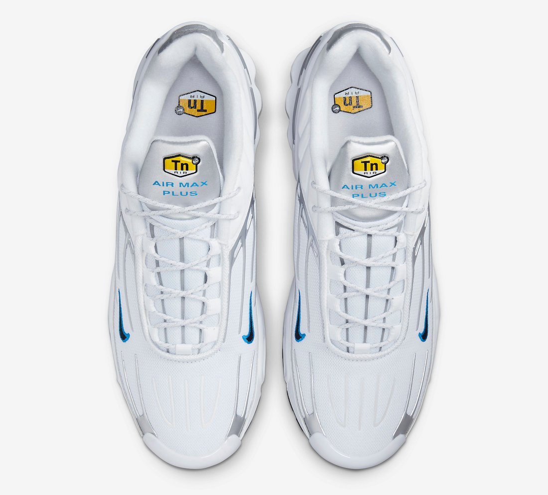 Nike Air Max Plus 3 White Silver Blue DR0140-100 Release Date Info