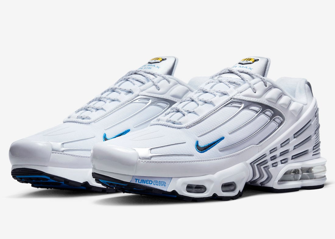 Nike Air Max Plus 3 White Silver Blue DR0140-100 Release Date Info