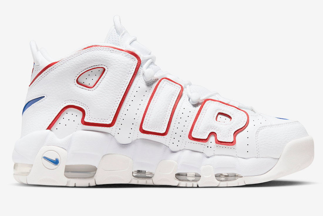 Nike Air More Uptempo White Red Blue DX2662-100 Release Date Info