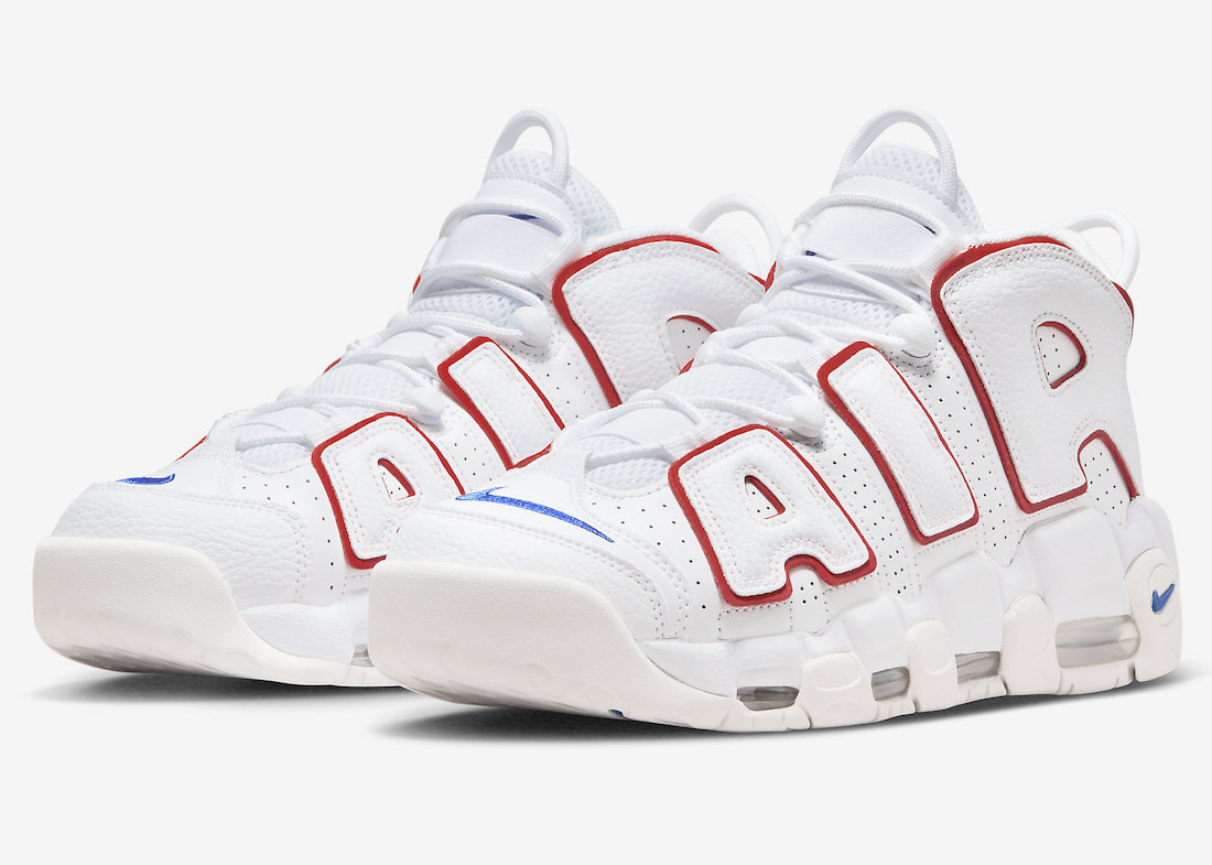 Nike Air More Uptempo White Red Blue DX2662-100 Release Date Info