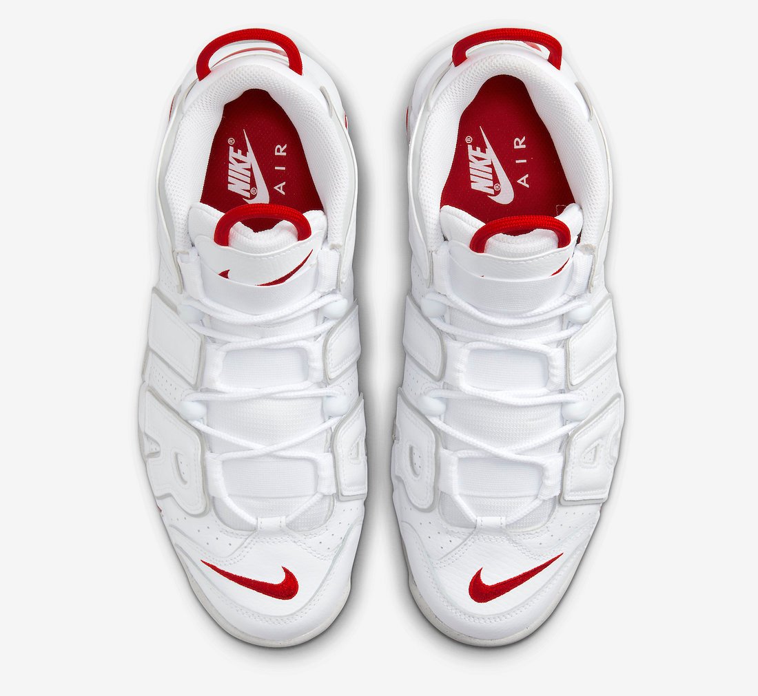 Nike Air More Uptempo White Red DX8965-100 Release Date Info