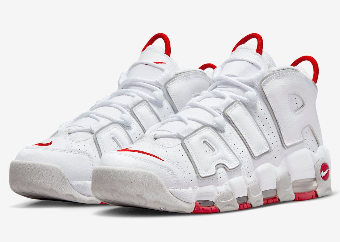 Nike Air More Uptempo White Red DX8965-100 Release Date Info