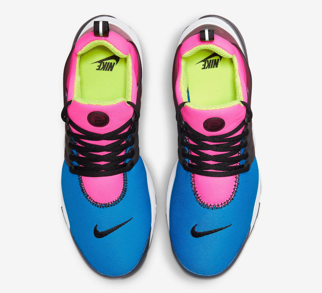 Nike Air Presto Pink Blue Volt DZ4390-400 Release Date Info